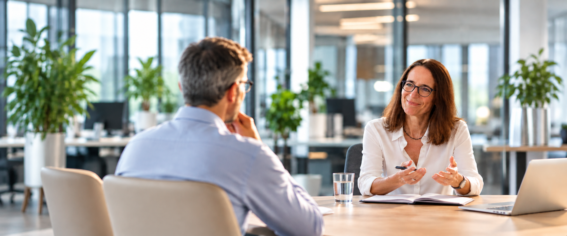 Beratungsgespräch mit Ute Zander-Schreindorfer bei ZS Consult